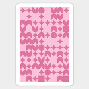 Valentines Day Geometric Pattern - Flowers #9 Sticker